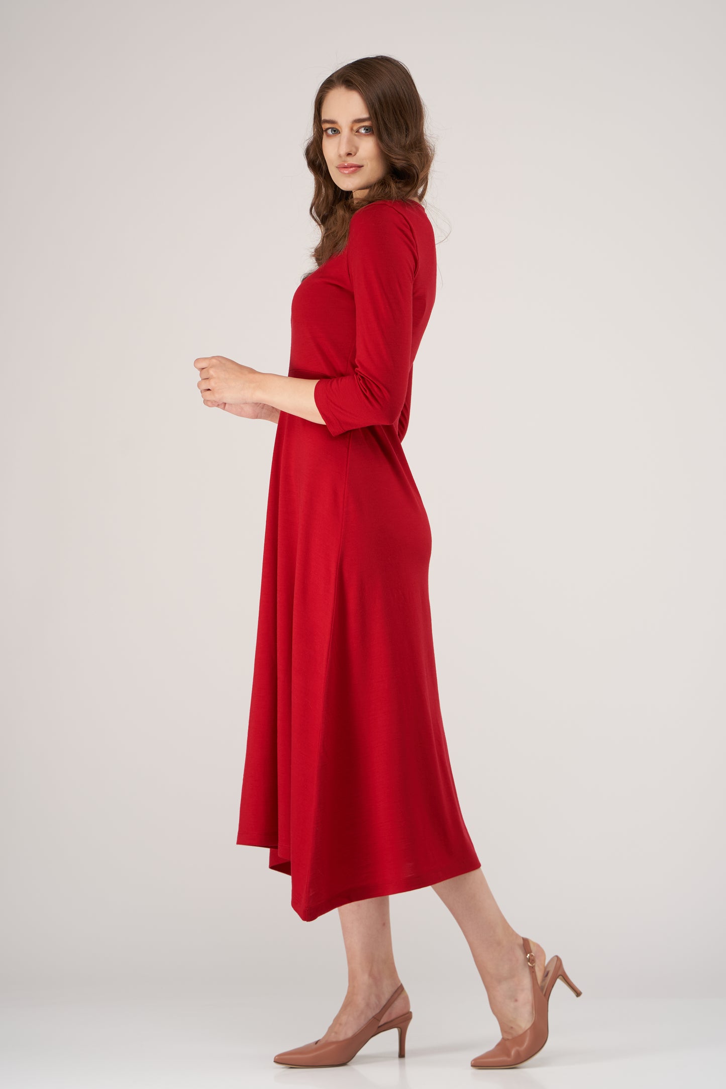 Sophie Merino Dress Intense Red