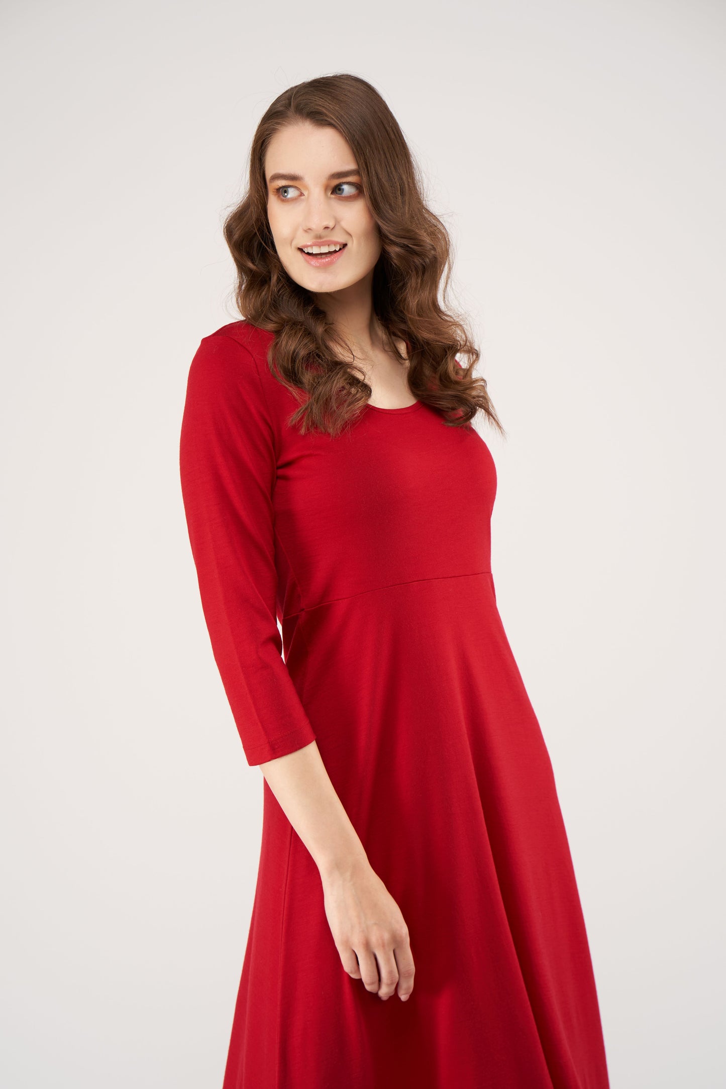 Sophie Merino Dress Intense Red