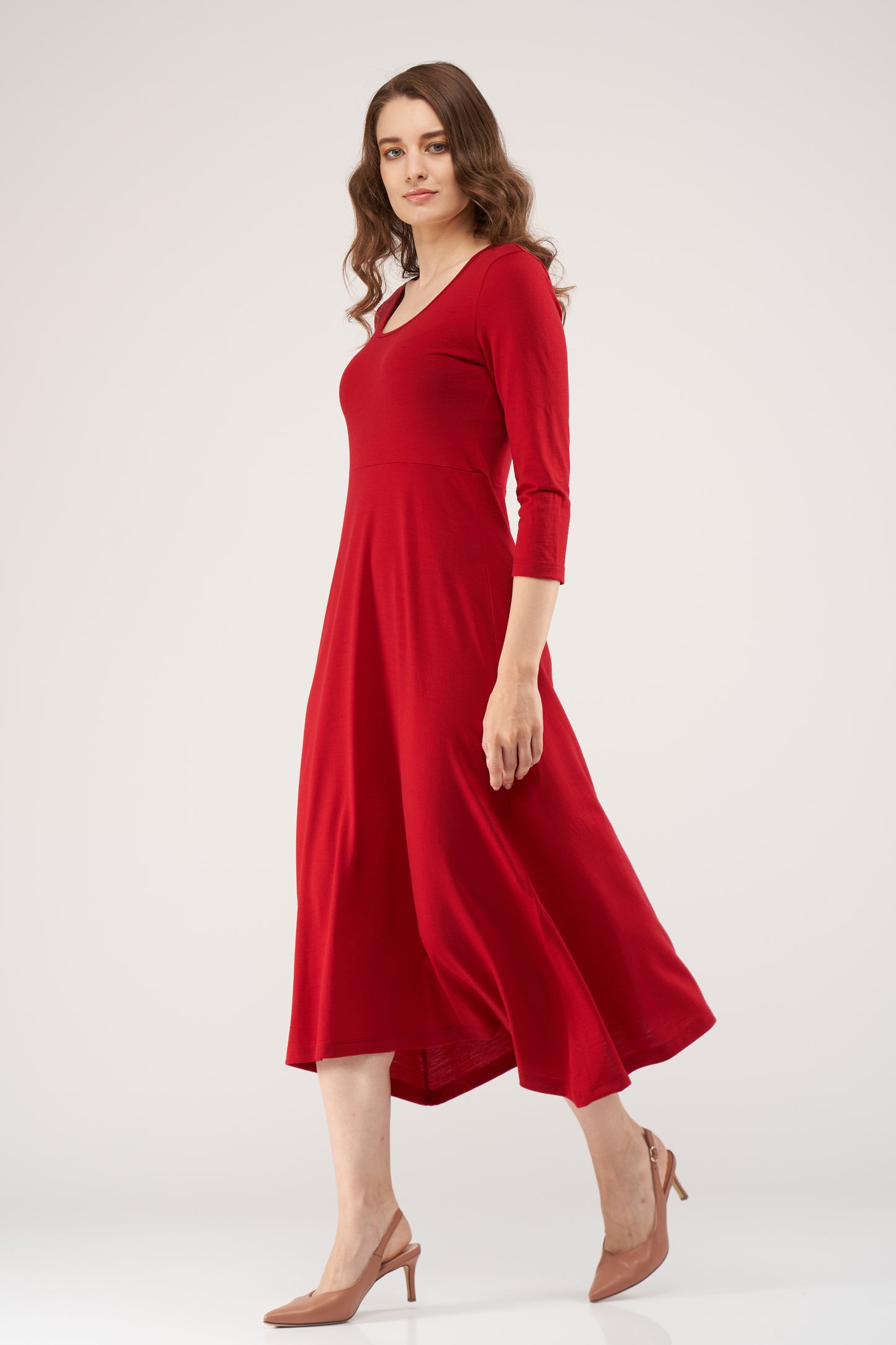 Sophie Merino Dress Intense Red