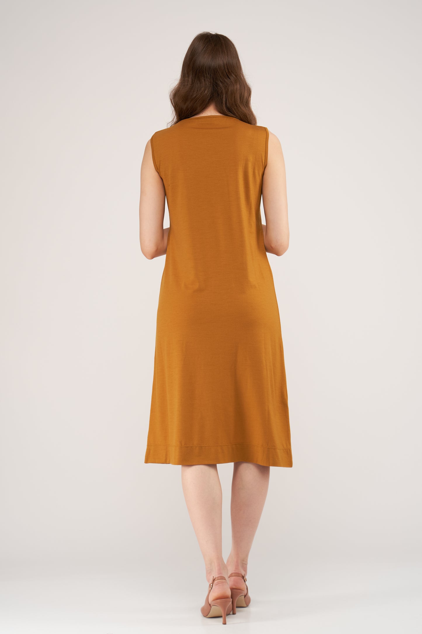 Lara Merino Dress Mustard