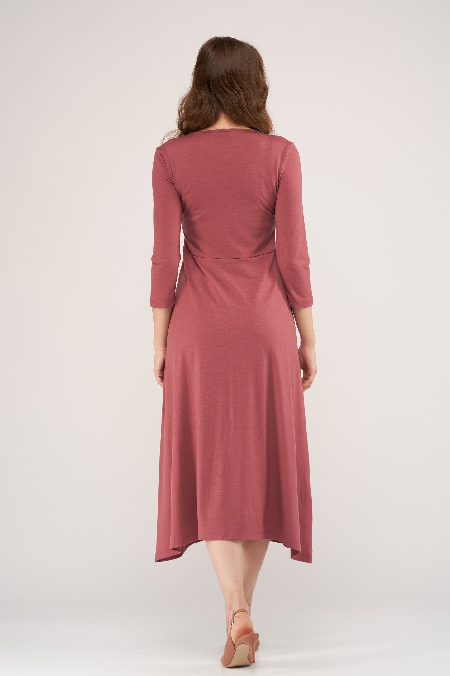 Sophie Merino Dress Rosewood