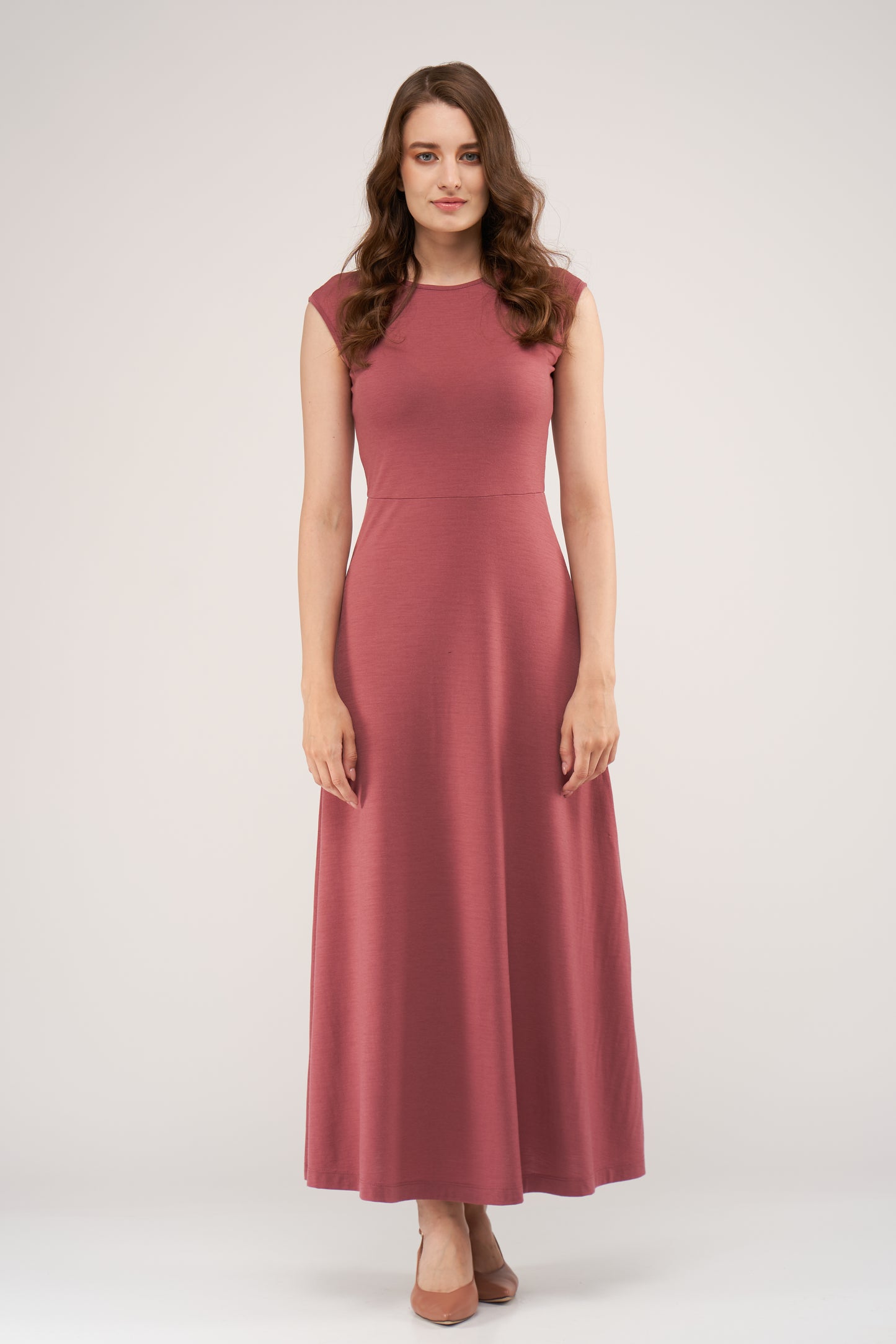 Kate Merino Dress Rosewood