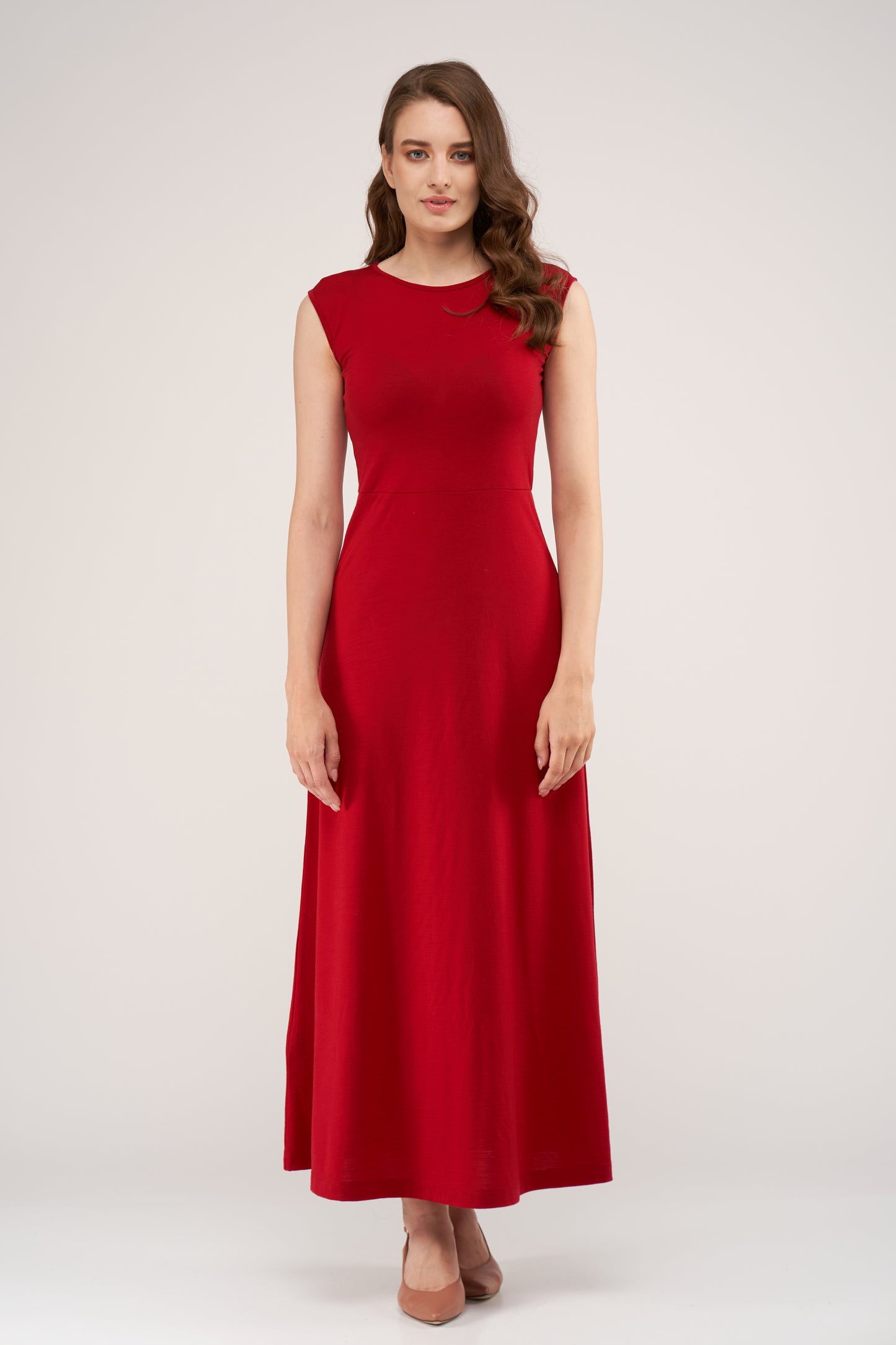 Kate Merino Dress Intense Red