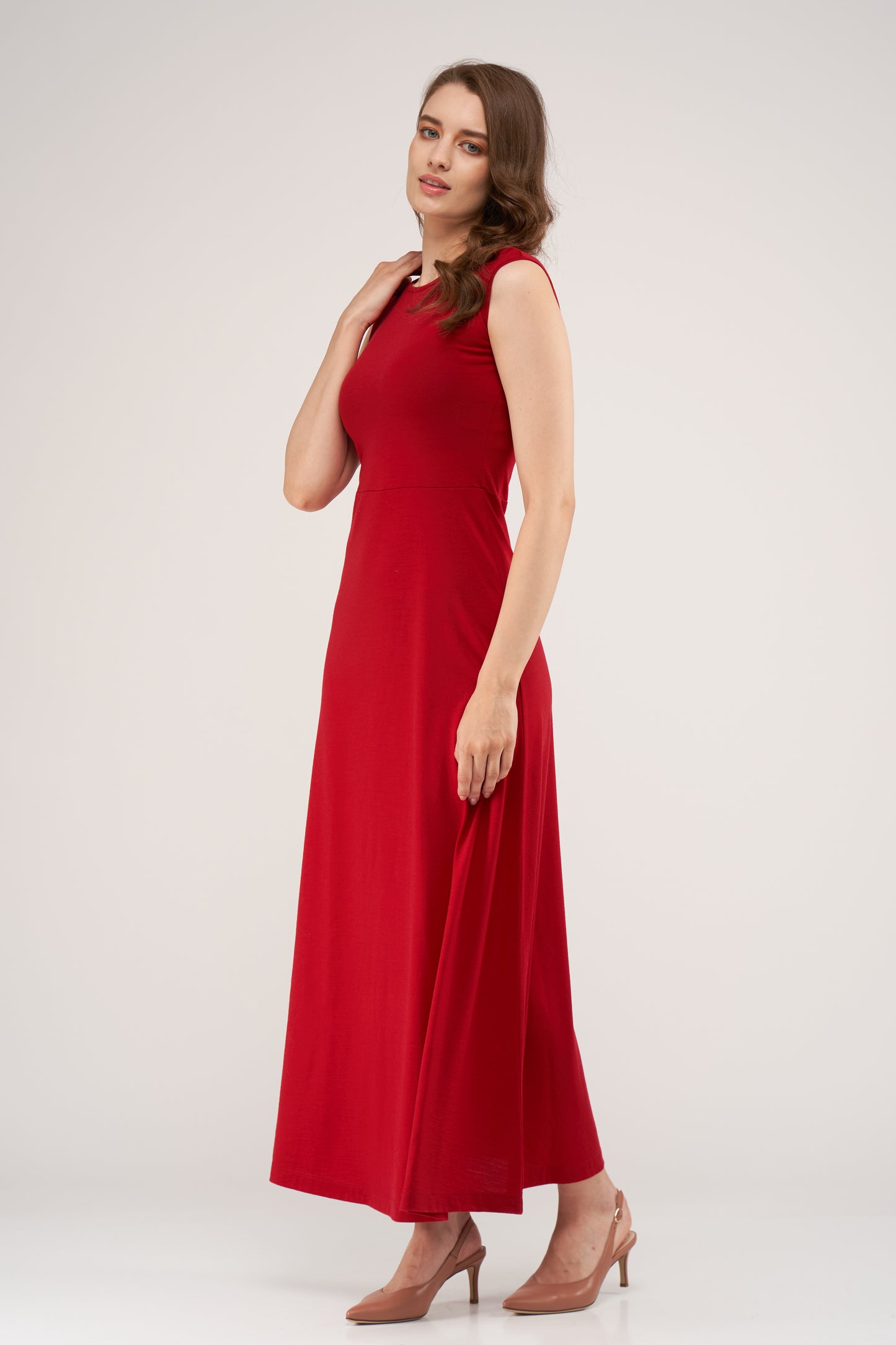 Kate Merino Dress Intense Red