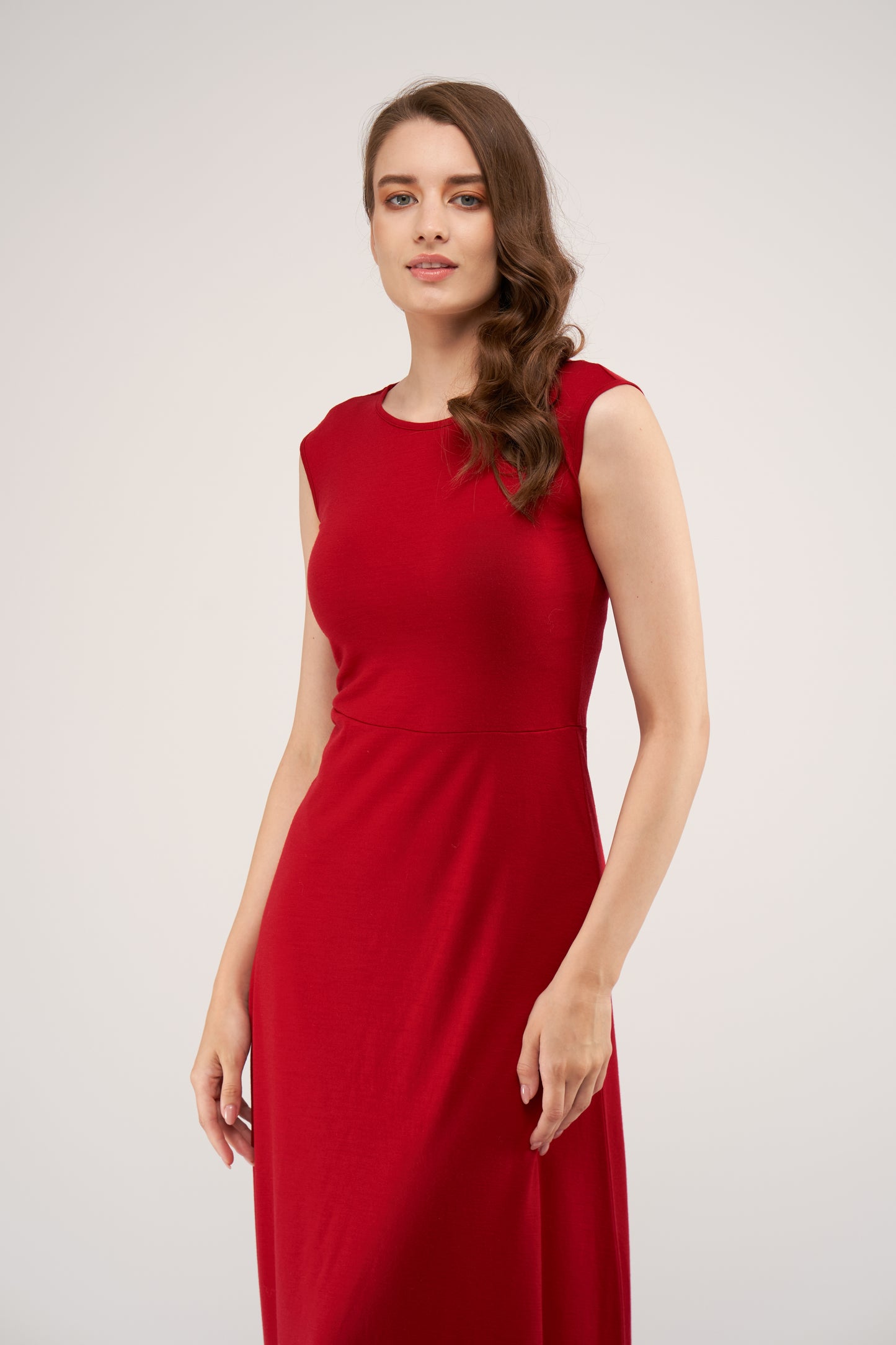 Kate Merino Dress Intense Red