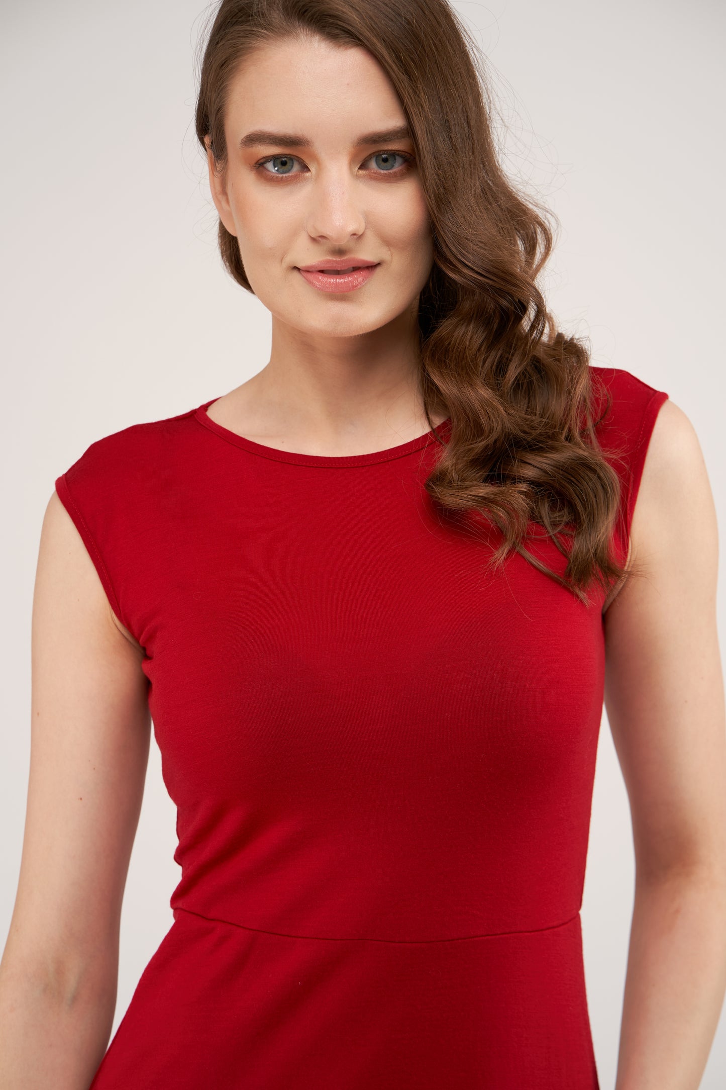 Kate Merino Dress Intense Red