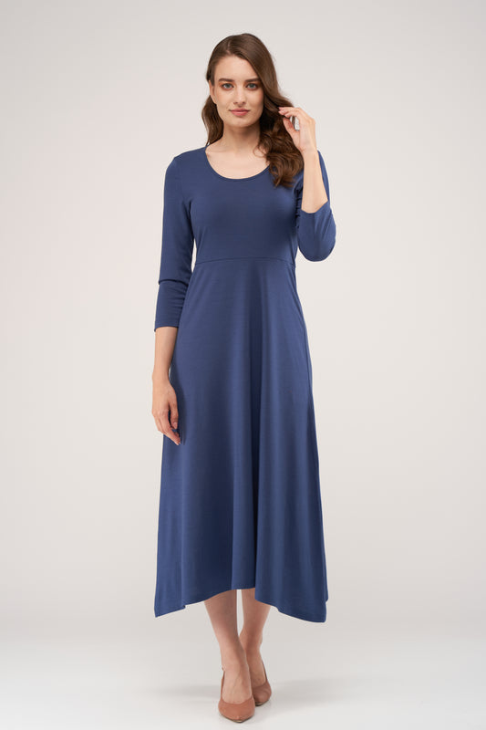 Sophie Merino Dress Moonlight Blue