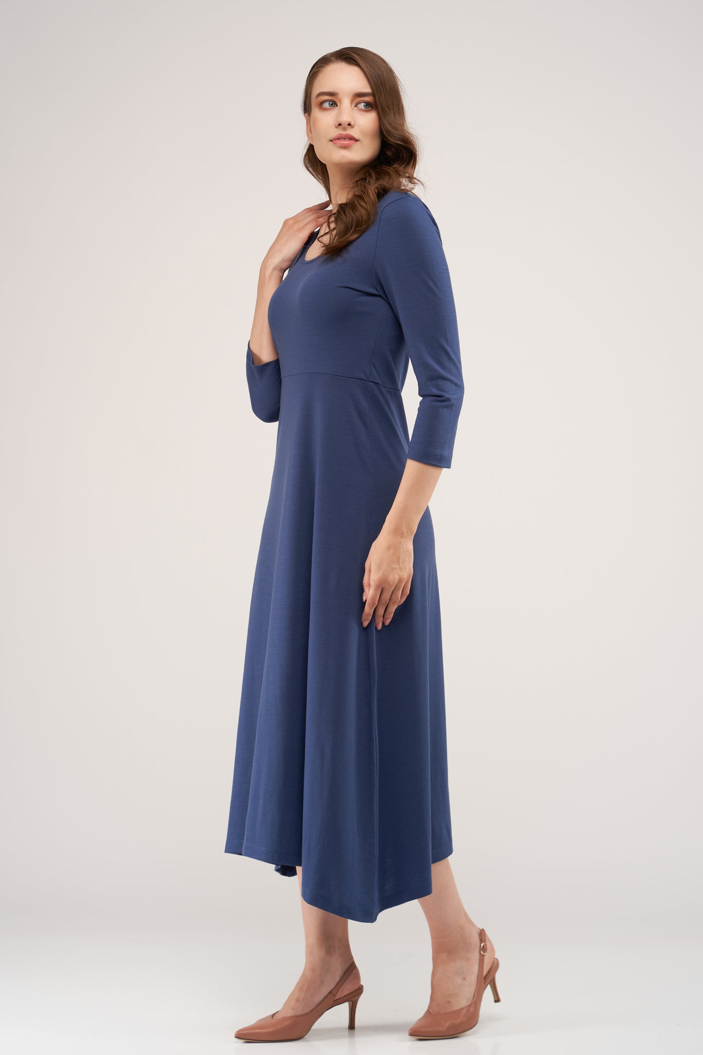 Sophie Merino Dress Moonlight Blue