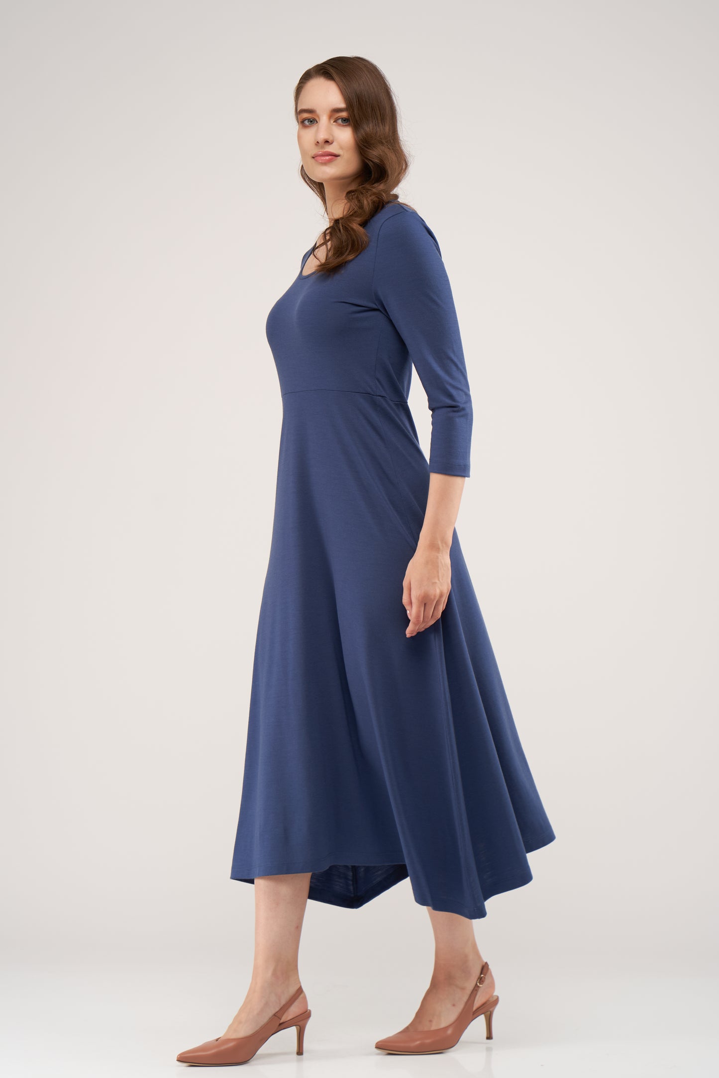 Sophie Merino Dress Moonlight Blue