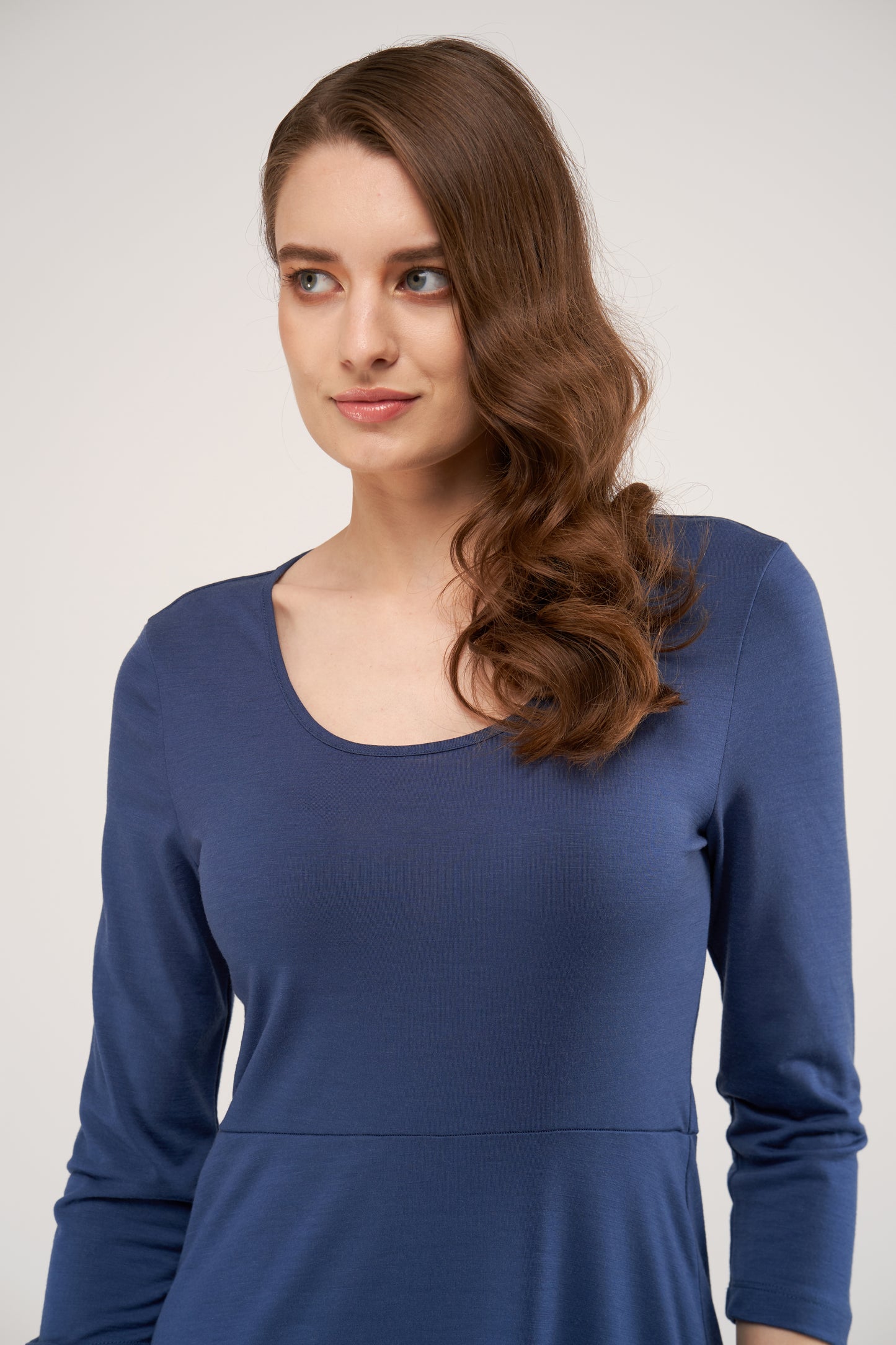 Sophie Merino Dress Moonlight Blue