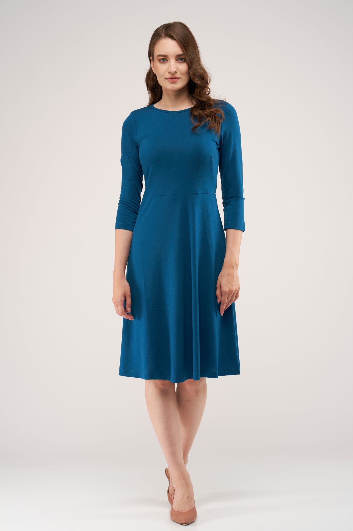 Stephanie Merino Dress Teal