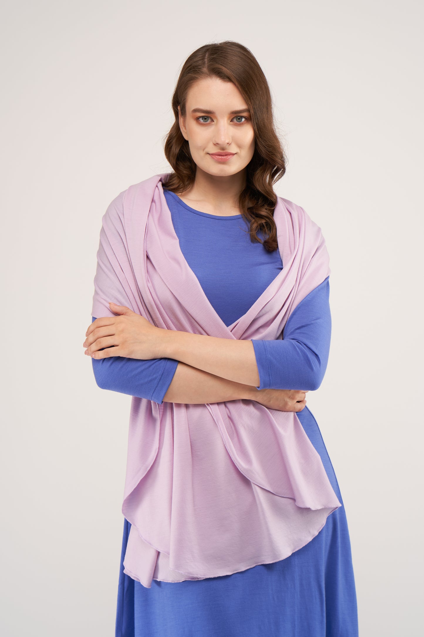 Light Merino Scarf Lila