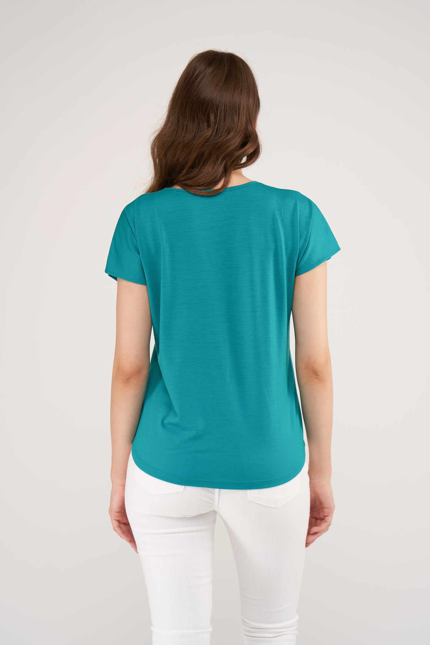 Coleen Merino Loose Top Emerald