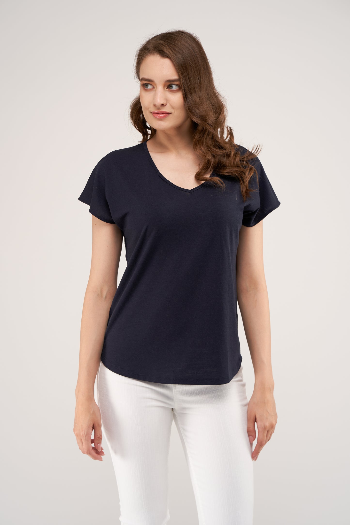 Coleen Merino Loose Top Ink