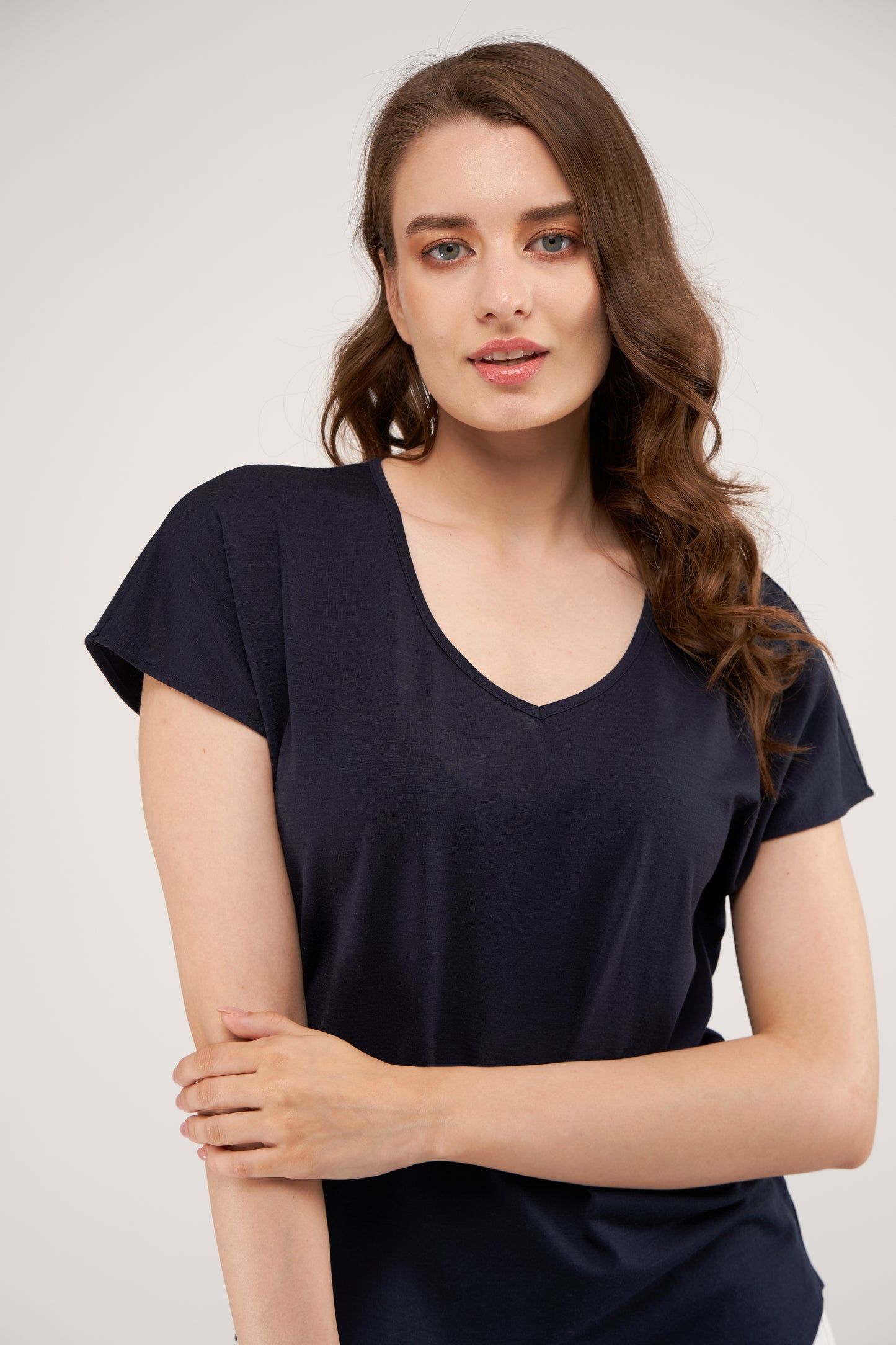 Coleen Merino Loose Top Ink