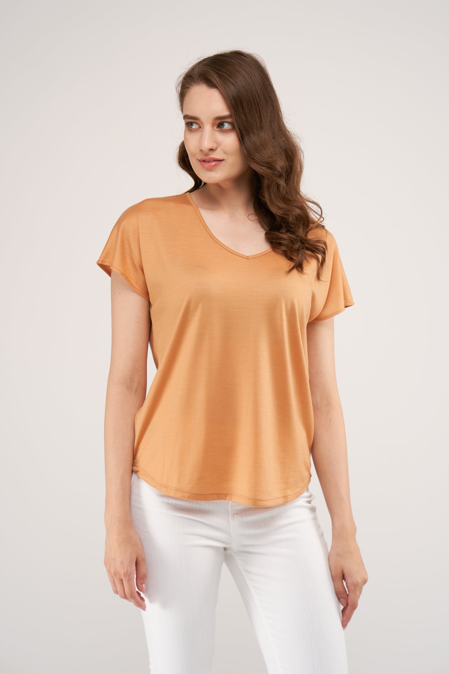 Coleen Merino Loose Top Golden